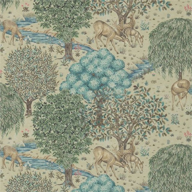 The Brook Linen Wallpaper