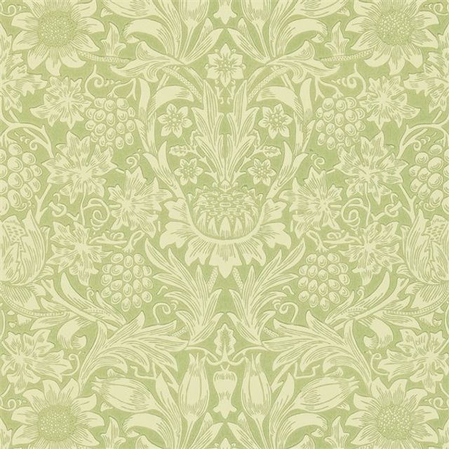 Sunflower Pale Green Wallpaper