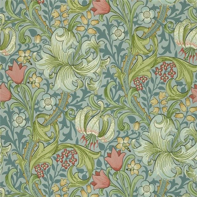 William Morris Morris Wallpapers Compendium I & II Golden Lily Mineral Wallpaper