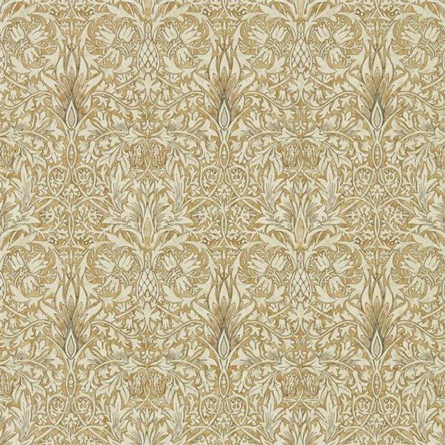 Snakeshead Gold/Linen Wallpaper