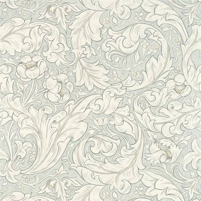 William Morris Pure Morris North Wallpapers Pure Bachelors Button Grey Blue Wallpaper