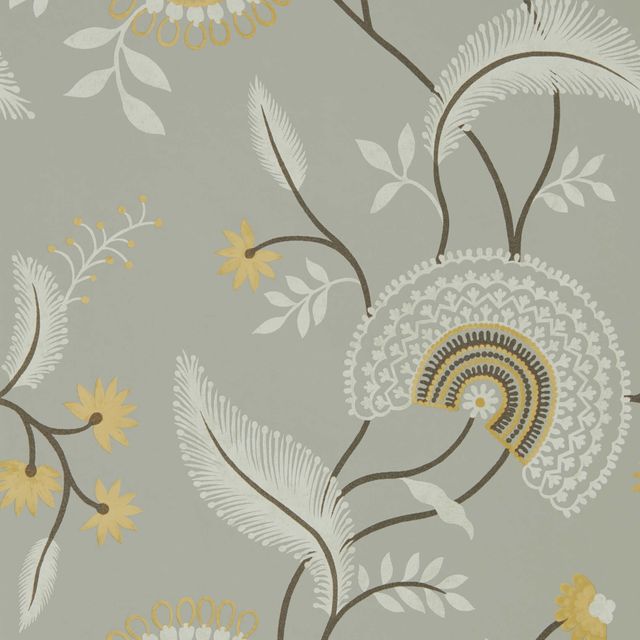 Sanderson Caspian Wallpapers Hakimi Ash Grey Wallpaper