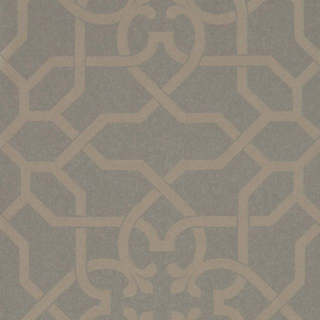 Sanderson Chiswick Grove Wallpapers Mawton Charcoal/Gilver Wallpaper