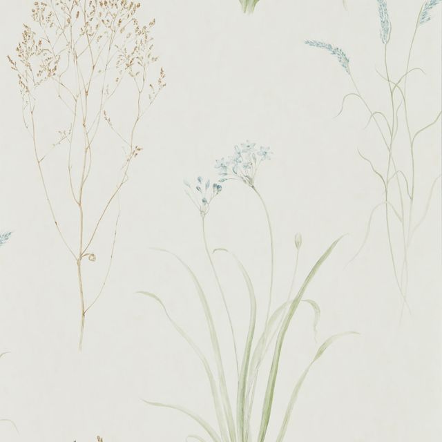 Farne Grasses Cream/Sage Wallpaper
