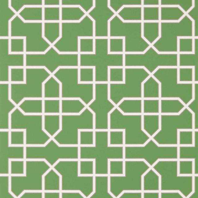 Sanderson Glasshouse Wallpapers Hampton Trellis Botanical Green Wallpaper