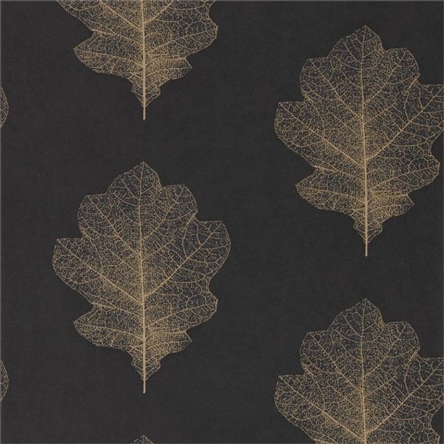 Sanderson Woodland Walk Wallpapers Oak Filigree Charcoal/Bronze Wallpaper