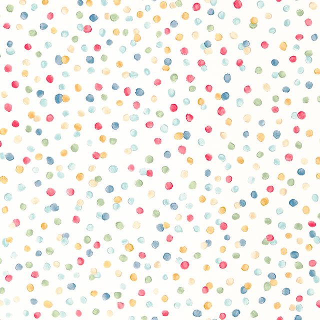 Scion Guess Who? Wallpapers Lots Of Dots Pistachio / Pimento / Denim Wallpaper