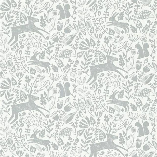 Scion Esala Wallpapers Kelda Pewter Wallpaper