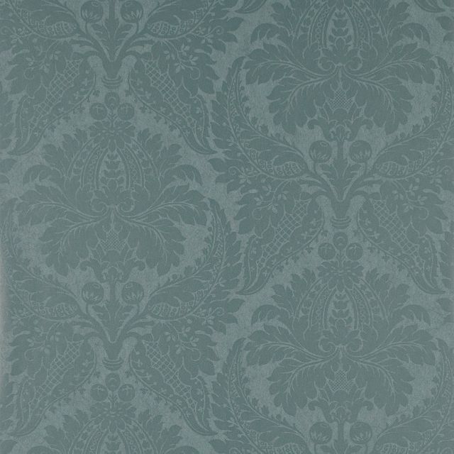 Zoffany Constantina Damask Wallpapers Malmaison Damask Teal Wallpaper