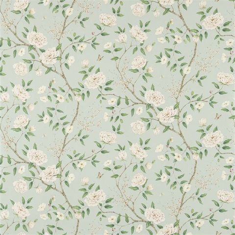 Romey'S Garden Sea Green Wallpaper