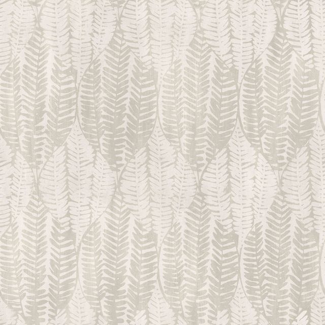 Wasabi Leaves Taupe Wallpaper