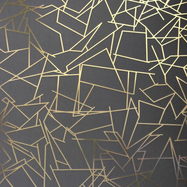 Angles Copper /Lead Grey Wallpaper