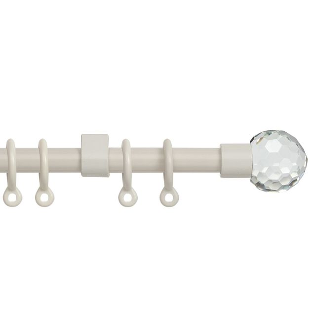 Cream 13-16mm Acrylic Ball Pole Set