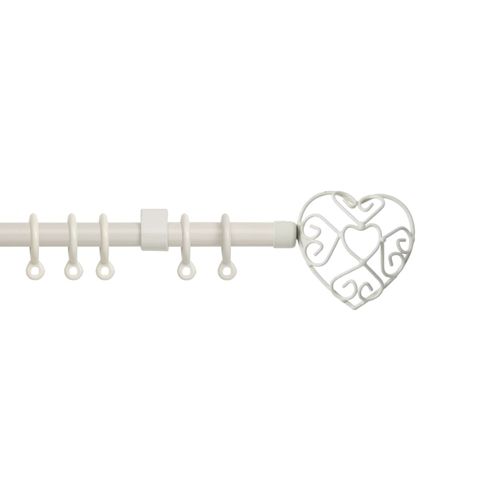 Cream 13-16mm Heart Pole Set