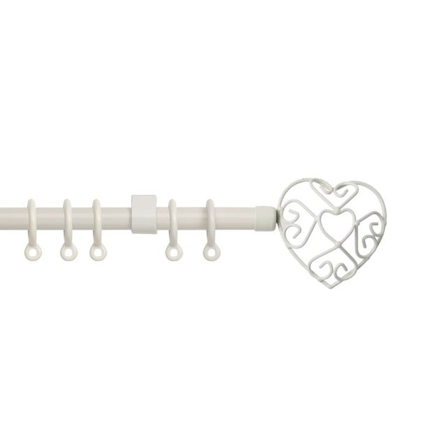 Cream 13-16mm Heart Pole Set