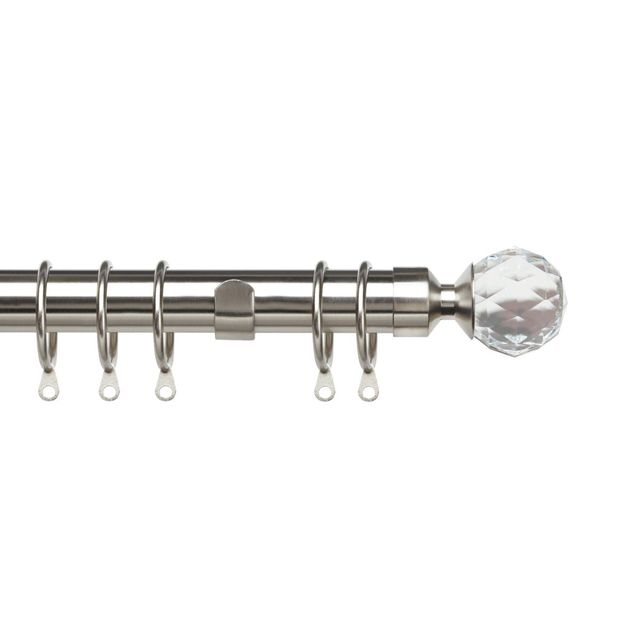 Satin Silver 25-28mm Pristine Crystal Pole Set