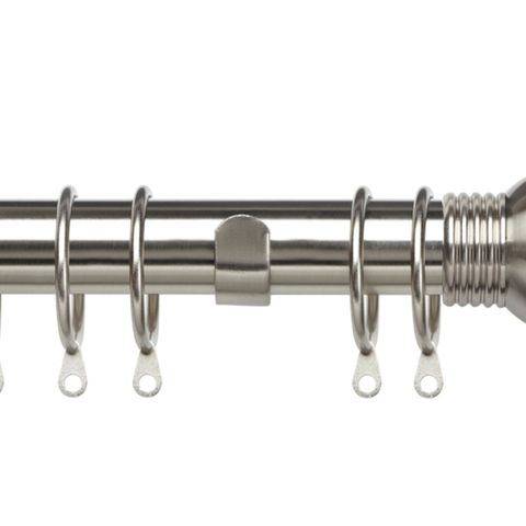 Satin Silver 28mm Victory Metal Pole Set