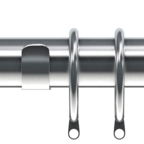 Satin Silver 28mm Nikola Pole Set