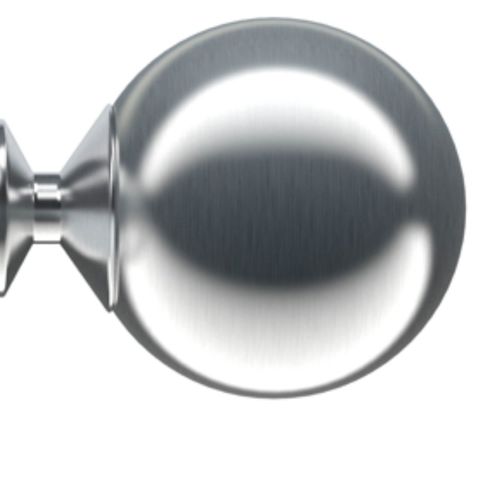 Satin Silver 28mm Nikola Pole Set