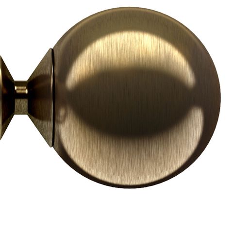 Antique Brass 28mm Nikola Pole Set