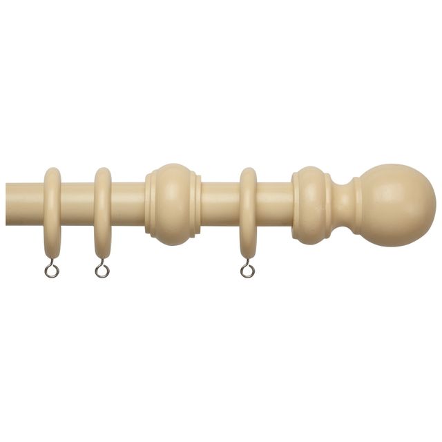 Cream 28mm County Wood Pole Set