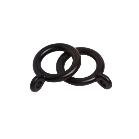 16-19mm Plastic Rings Black Pk 10