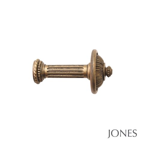 Florentine Pleated Curtain Hold Back Antique Gold Single