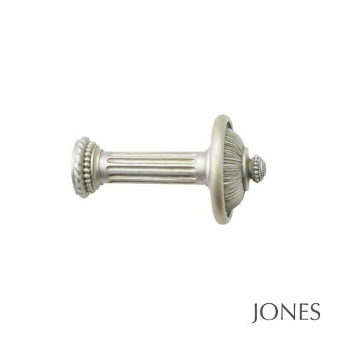 Florentine Pleated Curtain Hold Back Champagne Silver Single