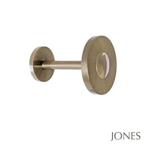 Lunar Burnished Brass Curtain Hold Backs (Pair)