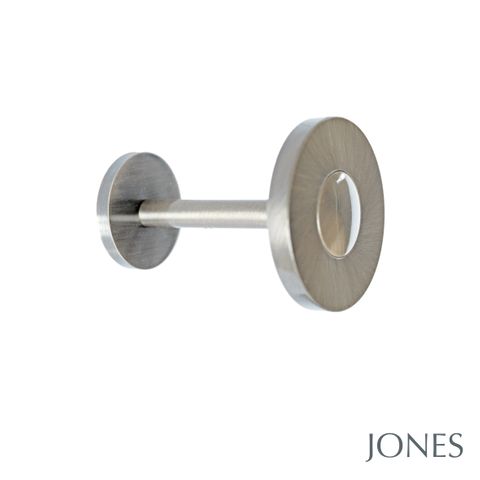 Lunar Matt Nickle Curtain Hold Backs (Pair)