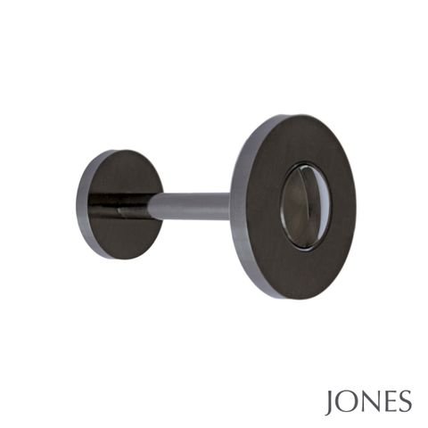 Strand Black Nickle Curtain Hold Backs Pair 