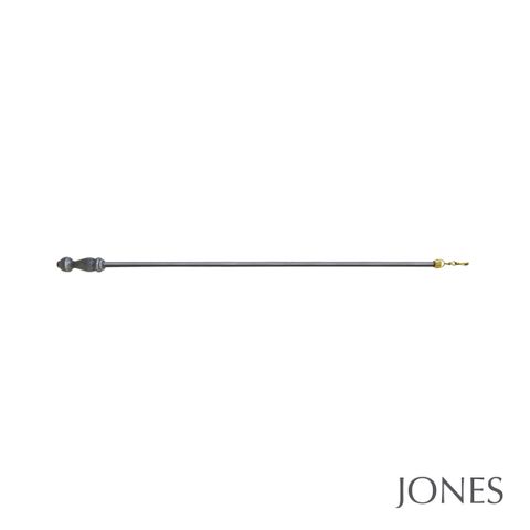 Strand Black Nickle Curtain Draw Rods Pair 