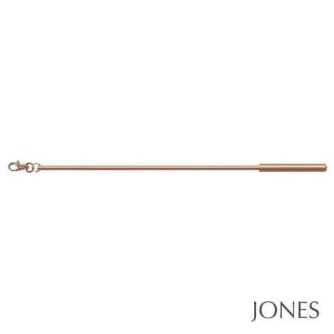 Strand Rose Gold Curtain Draw Rods Pair 