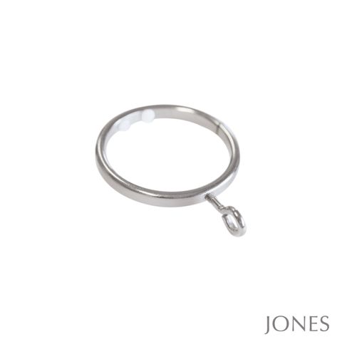 Jones  Strand 35mm Matt Nickle Pole Set With Lead Ball Finials & Ceiling Brackets