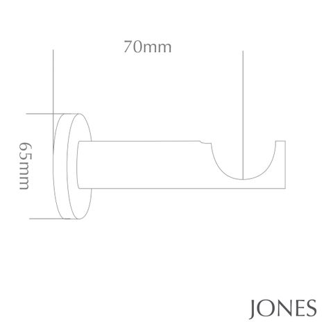 Jones  Strand 35mm Acrylic Pole Set With Heather Ball Finials