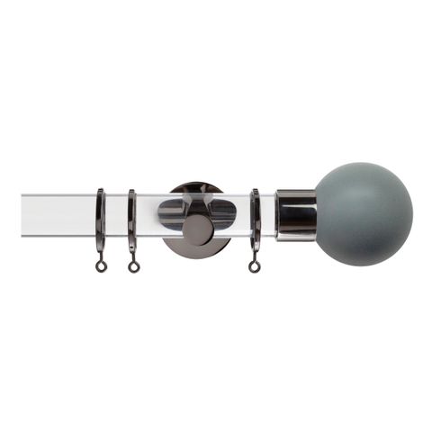 Strand 35mm Acrylic Pole Set With Lead Ball Finials