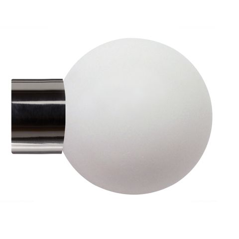 Jones  Strand 35mm Acrylic Pole Set With Stone Ball Finials & Extension Brackets