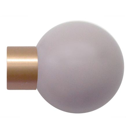 Jones  Strand 35mm Acrylic Pole Set With Heather Ball Finials & Ceiling Brackets