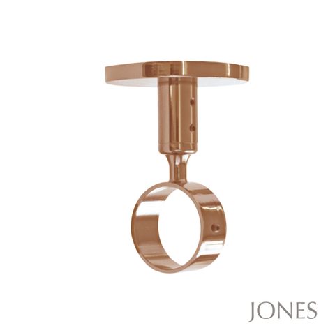 Jones  Strand 35mm Acrylic Pole Set With Heather Ball Finials & Ceiling Brackets