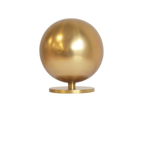 Jones  Esquire 50mm Brushed Gold Pole Set With Sphere Finials