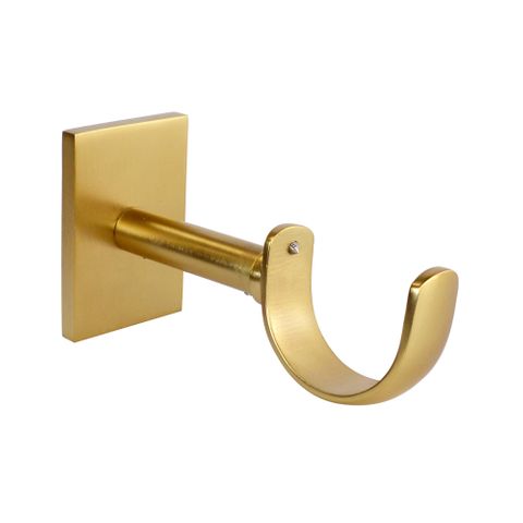 Jones  Esquire 50mm Brushed Gold Pole Set With Sphere Finials