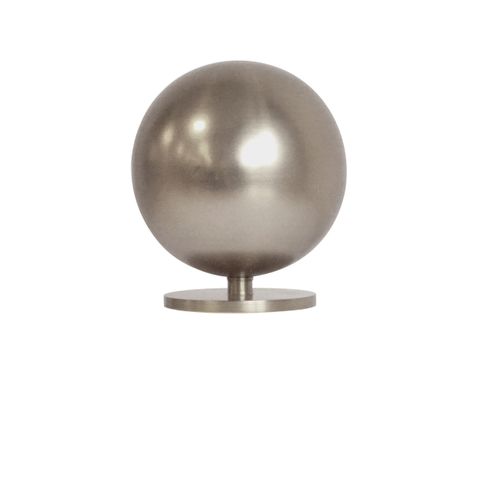 Jones  Esquire 50mm Brushed Nickel Pole Set With Sphere Finials