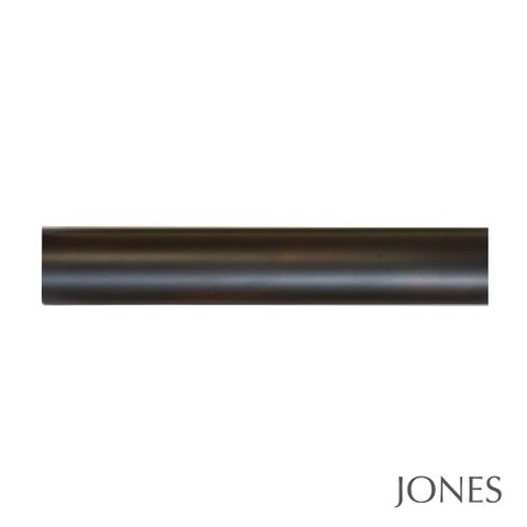 Jones  Esquire 50mm Carbon Black Pole Set With Sphere Finials