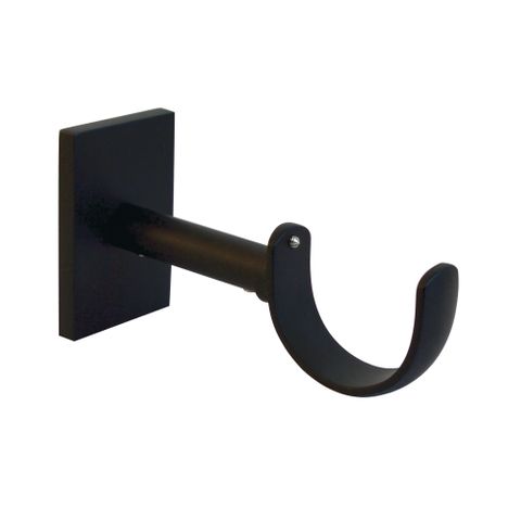 Jones  Esquire 50mm Carbon Black Pole Set With Sphere Finials