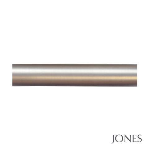 Jones  Esquire 50mm Brushed Nickel & Brushed Gold Pole Set With Etched Disc Finials