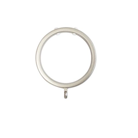 Jones  Esquire 50mm Brushed Nickel Pole Set With Sphere Finials & Decorative Brackets