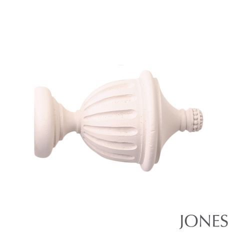 Jones  Seychelles 40mm Blush Pole Set With Fluted Urn Finials