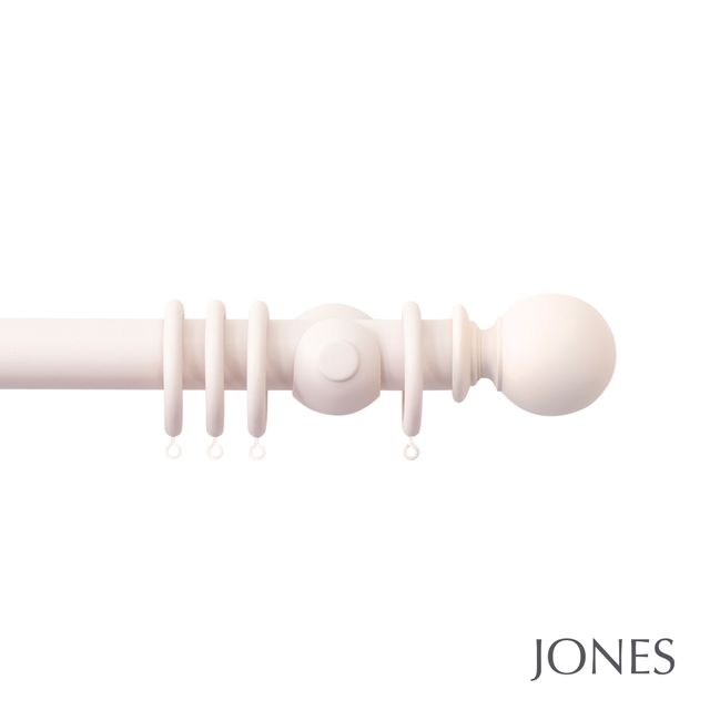 Jones  Seychelles 40mm Blush Pole Set With Ball Finials