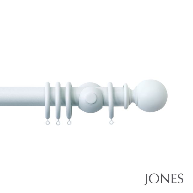 Jones  Seychelles 40mm Mist Pole Set With Ball Finials