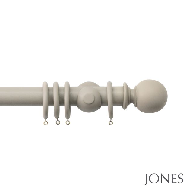 Jones  Seychelles 40mm Truffle Pole Set With Ball Finials